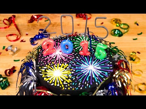 Fireworks New Year's Cake from Cookies Cupcakes and Cardio
