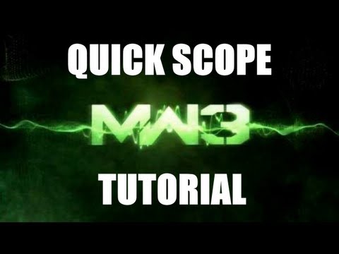 how to quick scope mw3 ps3