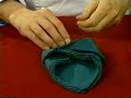 Napkin folding with Chef Ted
