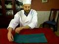 Napkin folding with Chef Ted