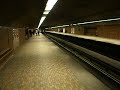 Train entering Mont Royal Metro station