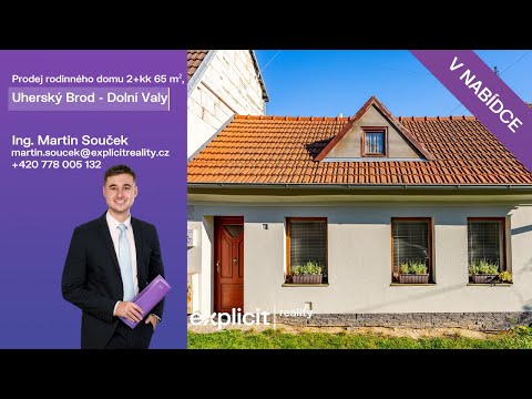 Video Prodej rodinného domu 2+kk 65 m², Uherský Brod - Dolní Valy
