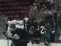 louis robitaille of the hershey bears takes on curtiss patrick of the wbs penguins.