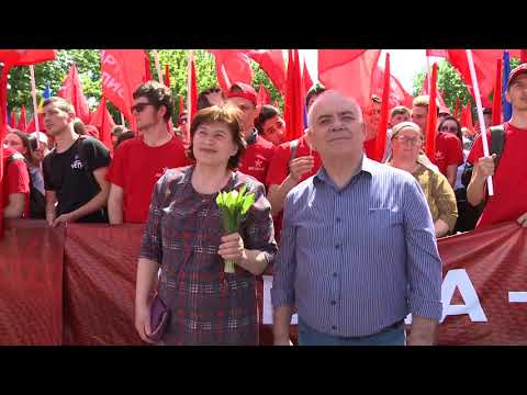 Președintele Igor Dodon a participat la Marșul solidarității oamenilor muncii