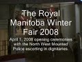 the north west mounted police escorting in dignitaries.