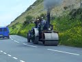 David & Ritta on their steam roller in North Wales UK David & Ritta on their steam roller in North Wales UK