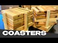 DIY WOODEN COASTERS | Beginner and Intermediate Designs | #woodworking