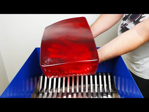 FAST SHREDDER VS GIANT JELLY ! AMAZING VIDEO!