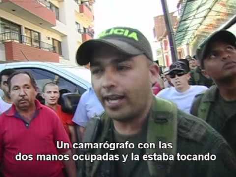 Camarógrafo de Acuario TV agredido por la Policía