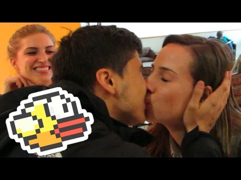 Kissing Prank: Flappy Bird - How to Kiss Strangers - Best Pranks - Best Pranks (Public) Pranks 2014