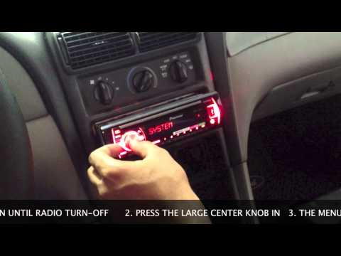 how to set clock on pioneer cd player