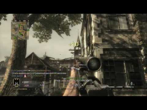 call of duty 5 sniper montage N°4 sensibilité 9 spécial flash scope cod5 Ps3