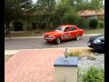 Andre doing a burnout in his rx3 Andre doing a burnout in his rx3