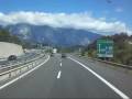 Frontera Italia-Austria por Villach. Border Italy-Austria at Villach