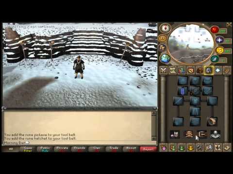 how to change tools in tool belt runescape