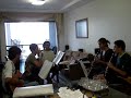 ensaio caseiro dias antes da apresenta��o.