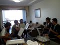 ensaio caseiro dias antes da apresenta��o.