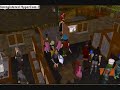 Runescape gang Men in Kites Draynor bank stick up!