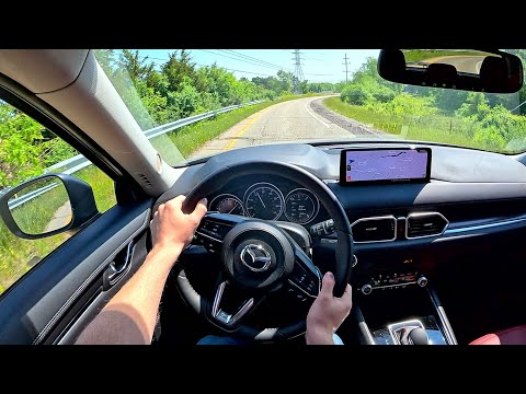 2023 mazda cx 5 carbon edition pov test drive binaural audio
