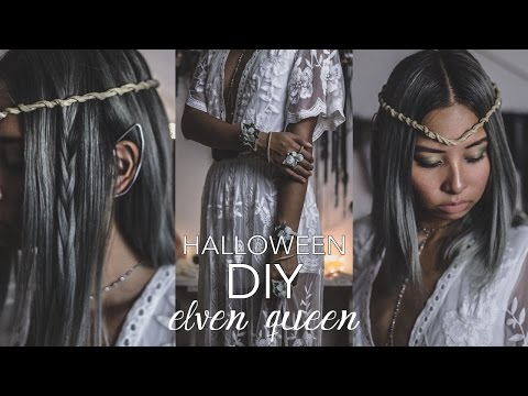 DIY Halloween Costume: Elf Queen (How To Make Elven Ears, Twisted Crown & Leaf Cuffs)