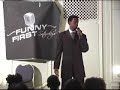 reggie reg rocks the house at funny first saturdays with his impersonations of many well known celebrities