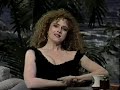 bernadette peters performs on the tonight show with johnny carson, april 1992