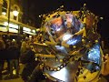 A RUSSIAN GIRL MODELLING THE GUY FAWKES NIGHT HAT SCULPTURE by chtio salarza-grant