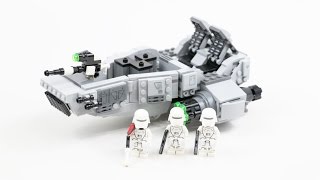 LEGO Star Wars First Order Snowspeeder (Timelapse & Review) - Set 75100