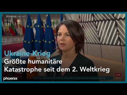 Bundesauenministerin Annalena Baerbock zum Treffen der EU-Auen- und Verteidigungsminister zum Ukraine-Krieg