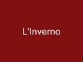 antonio vivaldi
le quattro stagioni 
l'inverno


1) allegro non molto 
2) largo  
3) allegro 


agghiacciato tremar tra nevi algenti' 
al severo spirar d'orrido vento, 
correr battendo i piedi ogni momento; 
e per soverchio gel batter i denti, 
passar al foco i di quieti e contenti 
mentre la poggia fuor bagna ben cento 
' caminar sopra �l ghiaccio, e passo lento 
per timor di cader persene intenti 
gir forte sdruzziolar, cader a terra 
di nuovo gir sopra `l ghiaccio correr forte 
sin ch' il ghiaccio si rompe e si dissera; 
sentir uscir dalle serrate porte 
sirocco borea, e tutti i venti in guerra 
quest' � 'l verno, m� tal, che gioja apporte.