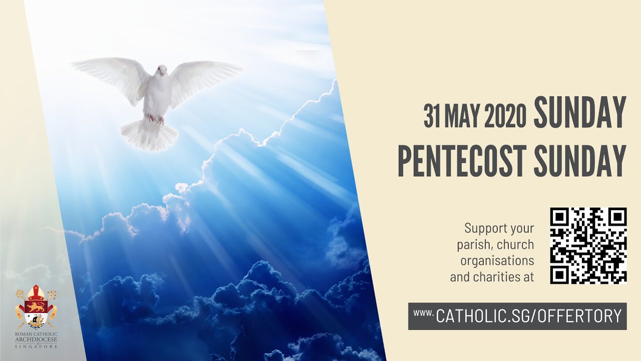 Catholic Sunday Mass 31st May 2020 Today Live Online - Pentecost Sunday