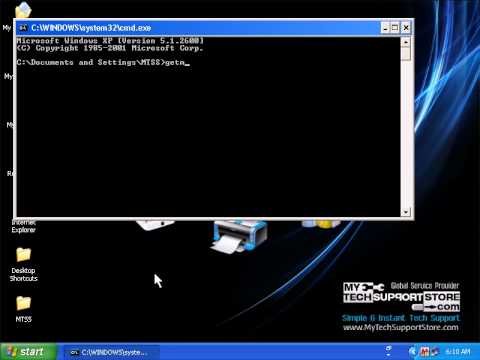 how to obtain mac address windows xp