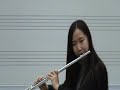 eden playing flute at recital : fantaisie op 79 faure