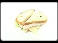Some animated dude is running. And there is a sandwich.
