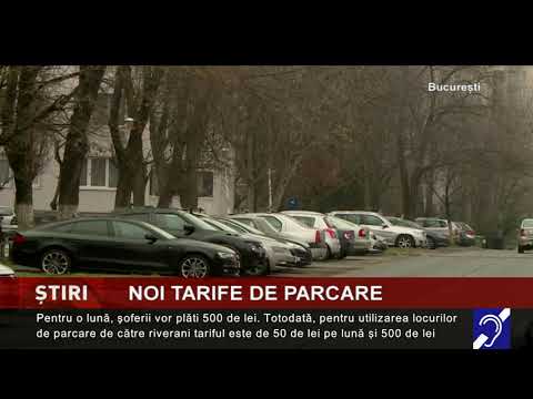 Noi tarife de parcare