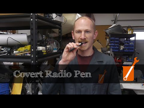 Covert radio pen with bone conduction speaker