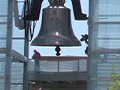 movie of the worlds largest free swinging bell. Although it wasn't scheduled to ring - they were testing it so I got my own showing! - Peace Bell at Newport Kentucky