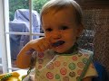 Second attempt at spoon eating Second attempt at spoon eating
