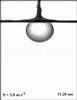 Ball made of hydrophilic glass