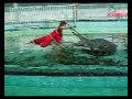 man with crocodile