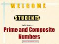 Prime and Composite numbers