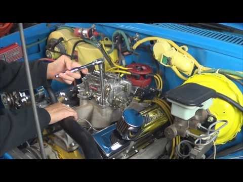 How to Install 750 CFM Edelbrock Carburator on Chevy 350 Engine by Howstuffinmycarworks