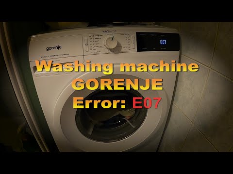 E07 Error, Gorenje washing machine
