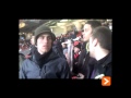 Durangaldetik ere hainbat zale joan zen Manchesterrera Athletic animatzera. Tartean, Ander Iturrasperen aita.