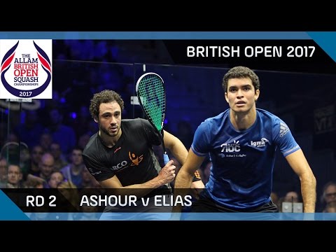 Squash: Ashour v Elias - British Open 2017 Rd 2 Highlights