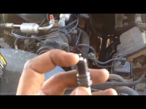 how to change, replace spark plugs and wires on a gmc or chevy.