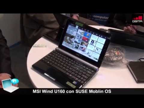 MSI Wind U160 Running SUSE Moblin at MWC