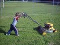 4 year old mows the lawn 4 year old mows the lawn