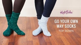 HOW TO KNIT TOP-DOWN SOCKS