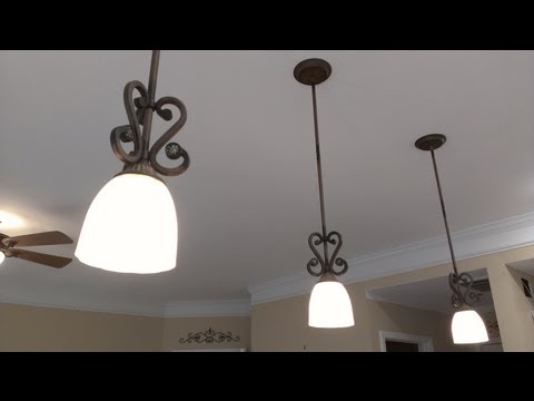 how to fit light pendant